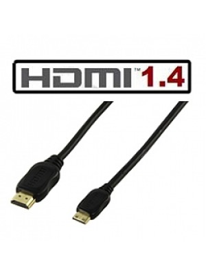כבל HDMI ל Mini HDMI באורך 1 מטרים בתקן 1.4